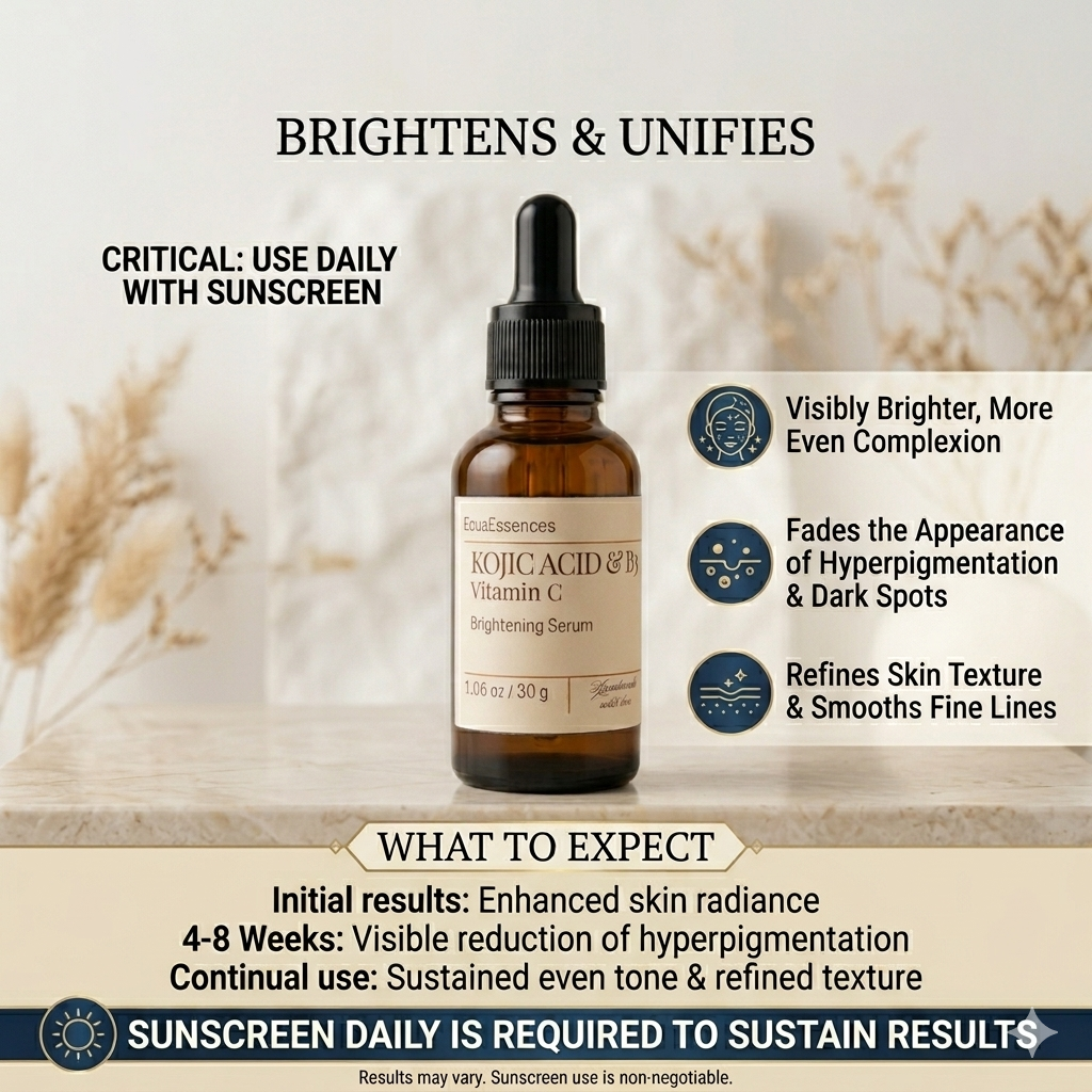 Kojic Acid & B3 Vitamin C Brightening Serum (30g)