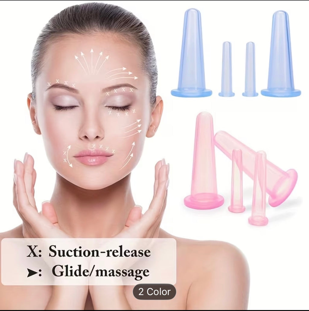 Silicone Facial & Body Cupping Therapy Set Vacuum