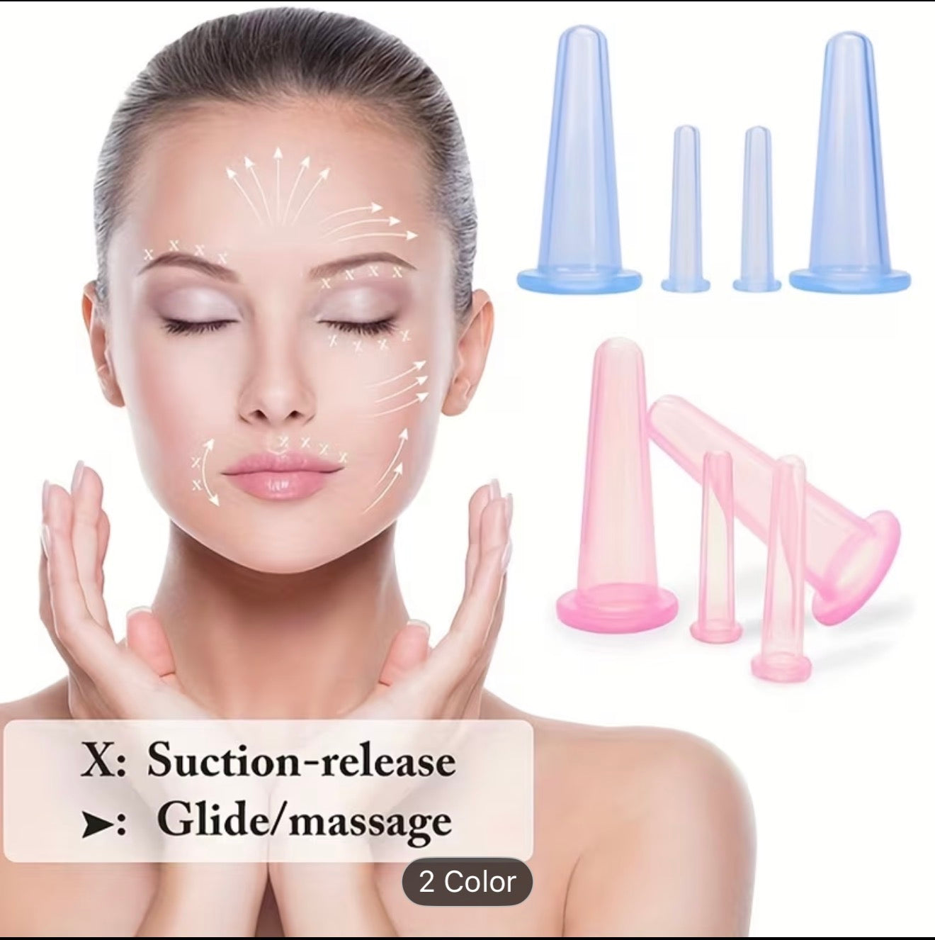 Silicone Facial & Body Cupping Therapy Set Vacuum