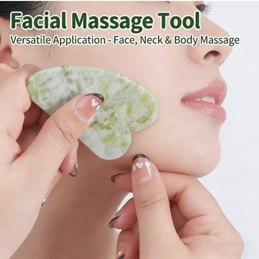 Jade Serenity Ritual Set | 3-Piece Cooling Face Mask, Roller & Gua Sha Kit