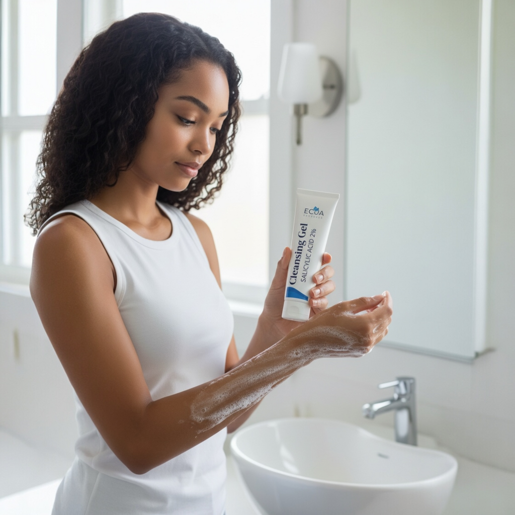 Body Smoothing Routine: 2% Salicylic Acid Gel + 15% Urea Cream